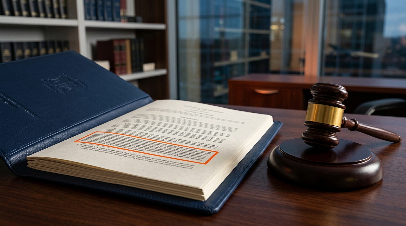 A close-up of a legal document highlighting California Civil Code Section 3342 with a judge's gavel resting nearby.