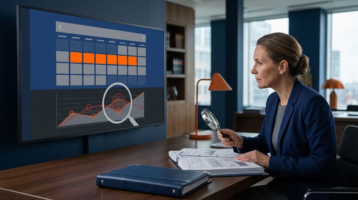 A conceptual infographic showing a calendar with a 10-day quarantine period highlighted, alongside a magnifying glass inspecting a dog's medical record.